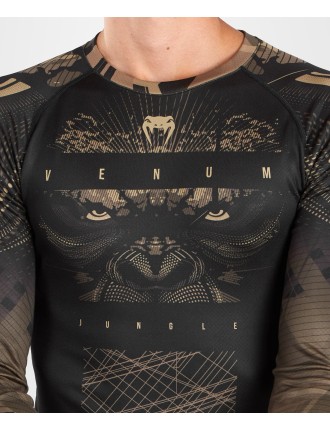 Top Choice Venum Gorilla Jungle Rashguard Long Sleeves - Black/Sand