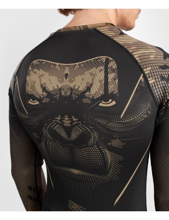 Top Choice Venum Gorilla Jungle Rashguard Long Sleeves - Black/Sand