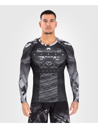 Top Choice Venum Gorilla Jungle Rashguards Long Sleeves - Black/White Hot New Item