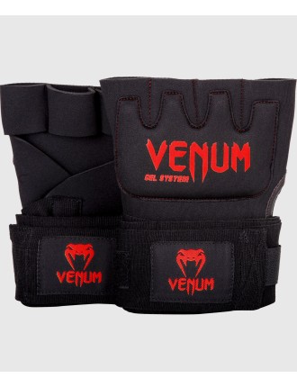 Top Choice Venum Gel Kontact Quick Wraps - Black/Red Latest Edition