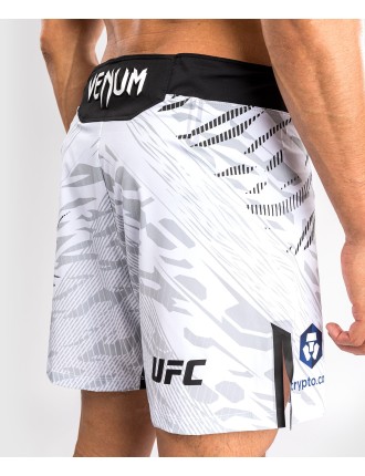 Top Choice UFC Fusion by Venum Personalized Authentic Fight Night Men's Fight Short - Short Fit - White New Stock