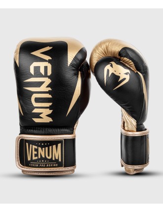 Top Choice Venum Hammer Pro Boxing Gloves Velcro - Black/Gold On Hand Now