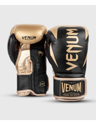 Top Choice Venum Hammer Pro Boxing Gloves Velcro - Black/Gold On Hand Now