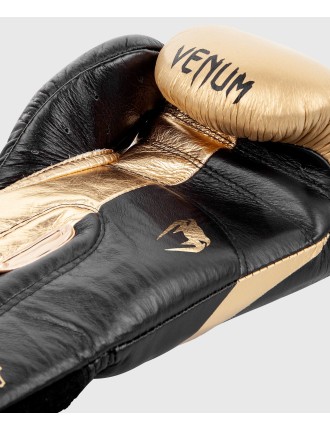 Top Choice Venum Hammer Pro Boxing Gloves Velcro - Black/Gold On Hand Now