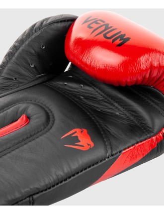 Top Choice Venum Hammer Pro Boxing Gloves Velcro - Black/Red Fresh Release