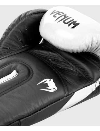 Top Choice Venum Hammer Pro Boxing Gloves Velcro - Black/White Limited Stock