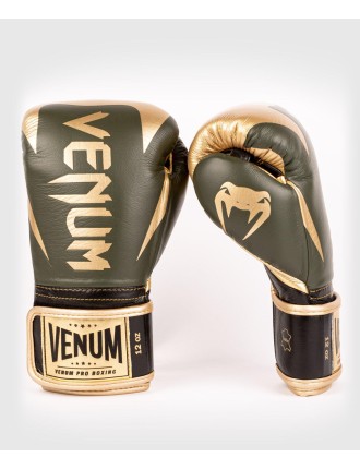 Top Choice Venum Hammer Pro Boxing Gloves Velcro - Khaki/Gold Immediate Availability