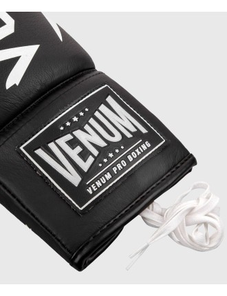 Top Choice Venum Hammer Pro Boxing Gloves - With Laces - Black/White Hot New Item