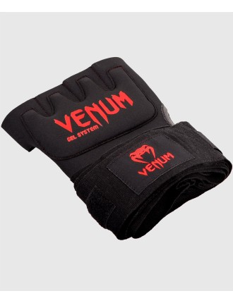 Top Choice Venum Gel Kontact Quick Wraps - Black/Red Latest Edition