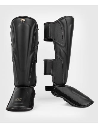 Top Choice Venum Impact Evo Shinguards - Black Latest Edition