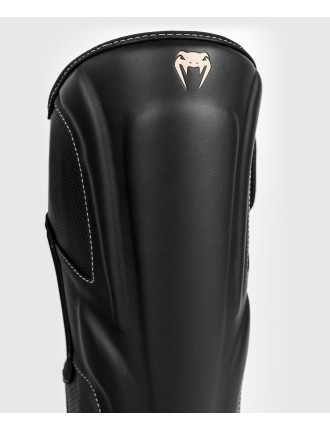 Top Choice Venum Impact Evo Shinguards - Black Latest Edition