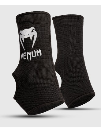 Top Choice Venum Kontact Ankle Support Guards - Black/Silver New Stock