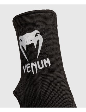 Top Choice Venum Kontact Ankle Support Guards - Black/Silver New Stock