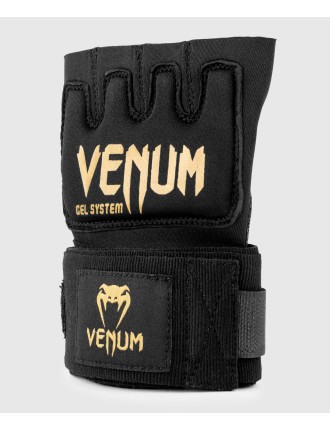 Top Choice Venum Kontact Gel Glove Wraps - Black/Gold New Collection