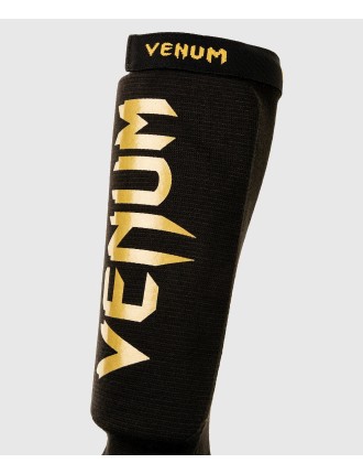 Top Choice Venum Kontact Shin Guards - Black/Gold Fresh Release