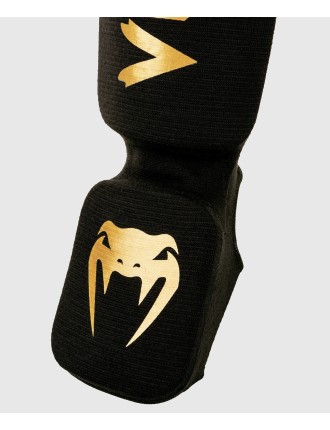 Top Choice Venum Kontact Shin Guards - Black/Gold Fresh Release