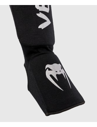 Top Choice Venum Kontact Shin Guards - Black/Silver Immediate Availability