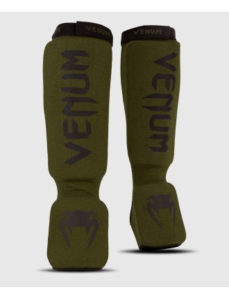 Top Choice Venum Kontact Shin Guards - Khaki/Black Hot New Item