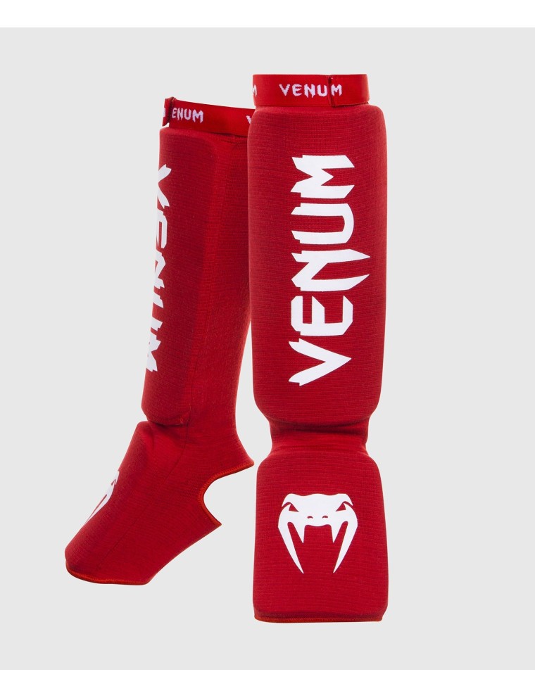 Top Choice Venum Kontact Shin guards - Red In Stock