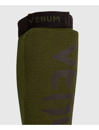 Top Choice Venum Kontact Shin Guards - without foot - Khaki/Black Ready for Shipment