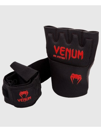 Top Choice Venum Gel Kontact Quick Wraps - Black/Red Latest Edition