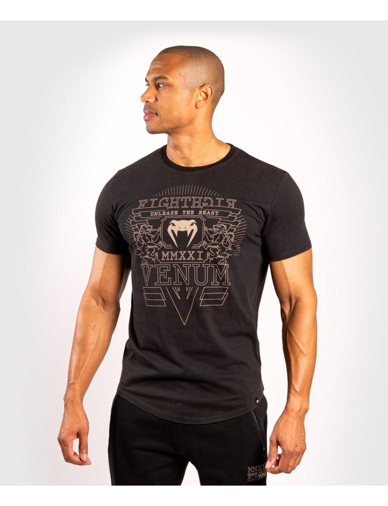 Top Choice Venum Lions21 T-shirt - Black/Sand New Release