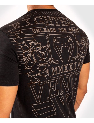 Top Choice Venum Lions21 T-shirt - Black/Sand New Release