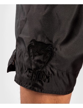 Top Choice Venum Logos Muay Thai Shorts - Black/Black On Hand Now