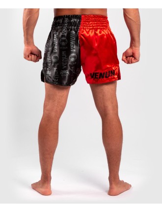 Top Choice Venum Logos Muay Thai Shorts - Black/Red Fresh Release