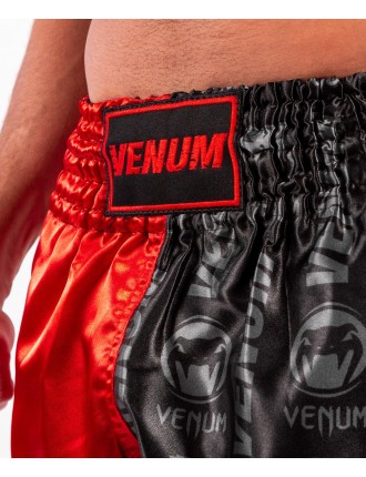 Top Choice Venum Logos Muay Thai Shorts - Black/Red Fresh Release