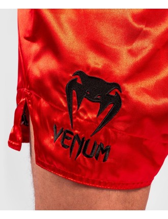 Top Choice Venum Logos Muay Thai Shorts - Black/Red Fresh Release