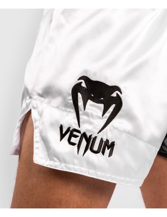 Top Choice Venum Logos Muay Thai Shorts - Black/White Limited Stock