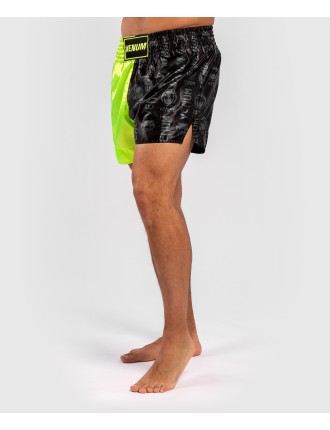 Top Choice Venum Logos Muay Thai Shorts - Black/Yellow Immediate Availability