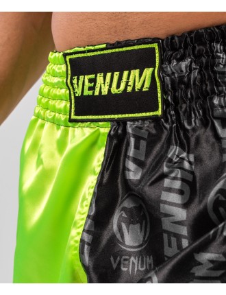 Top Choice Venum Logos Muay Thai Shorts - Black/Yellow Immediate Availability