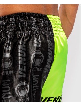 Top Choice Venum Logos Muay Thai Shorts - Black/Yellow Immediate Availability