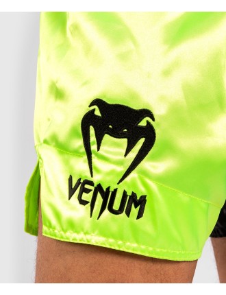 Top Choice Venum Logos Muay Thai Shorts - Black/Yellow Immediate Availability