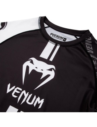 Top Choice Venum Logos Rashguard Long Sleeves - Black/White Just Launched