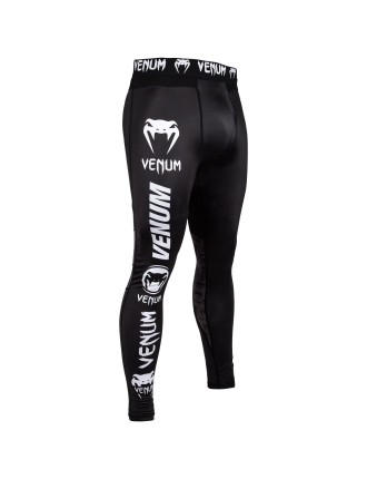 Top Choice Venum Logos Compression Tights - Black/White Hot New Item