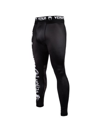 Top Choice Venum Logos Compression Tights - Black/White Hot New Item