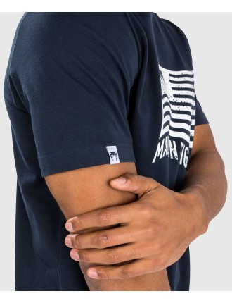 Top Choice Venum Made in Fightland T-Shirt - Navy Blue/White Ready for Shipment