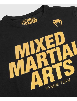 Top Choice Venum MMA VT T-shirt - Black/Gold On Hand Now