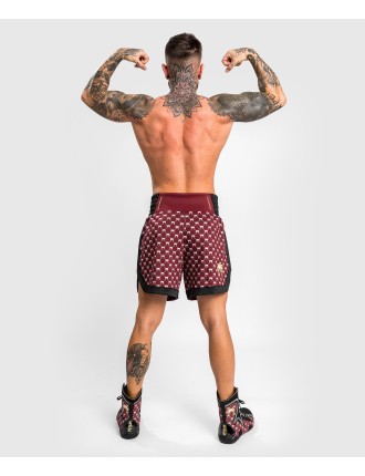 Top Choice Venum Monogram Boxing Short - Black/Burgundy