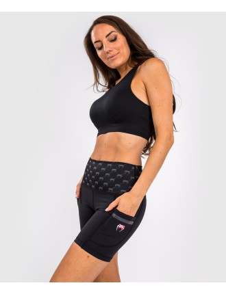 Top Choice Venum Monogram Compression Shorts - For Women - Black/Pink Gold New Stock