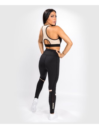 Top Choice Venum Moto Leggings - For Women - Black/Sand New Release