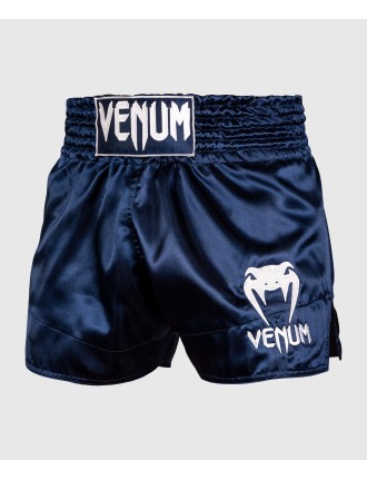 Top Choice Venum Muay Thai Shorts Classic - Navy Blue/White Hot New Item