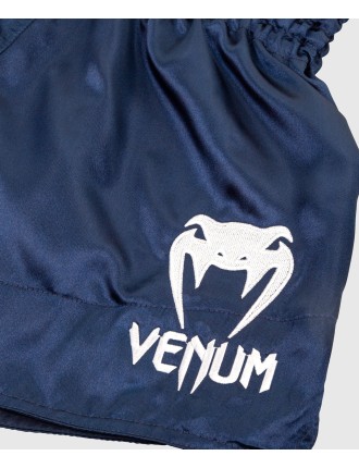 Top Choice Venum Muay Thai Shorts Classic - Navy Blue/White Hot New Item