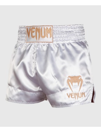 Top Choice Venum Muay Thai Shorts Classic - White/Gold New Stock