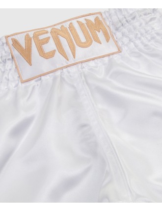 Top Choice Venum Muay Thai Shorts Classic - White/Gold New Stock