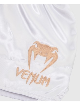 Top Choice Venum Muay Thai Shorts Classic - White/Gold New Stock