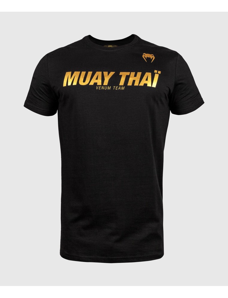 Top Choice Venum Muay Thai VT T-shirt - Black/Gold In Stock